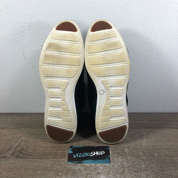 Cole Haan Grand.OS Shearling Suede Black Ankle Chukka Boots Women's 8 B W04129 - Picture 6 of 8